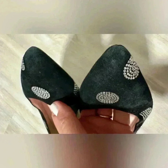 Kate Spade New York 8 1/2 Bayla‎ Black/Suede Crystal Strass - Picture 7 of 7